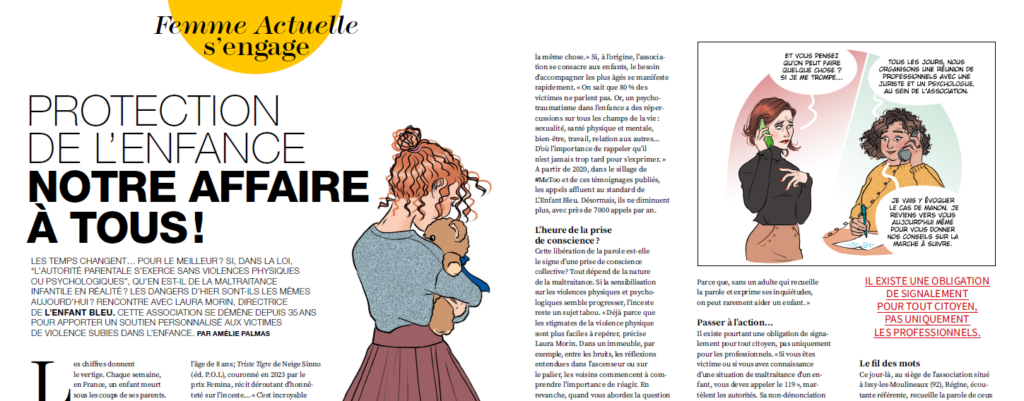 bd spéciale dans le magazine femme actuelle